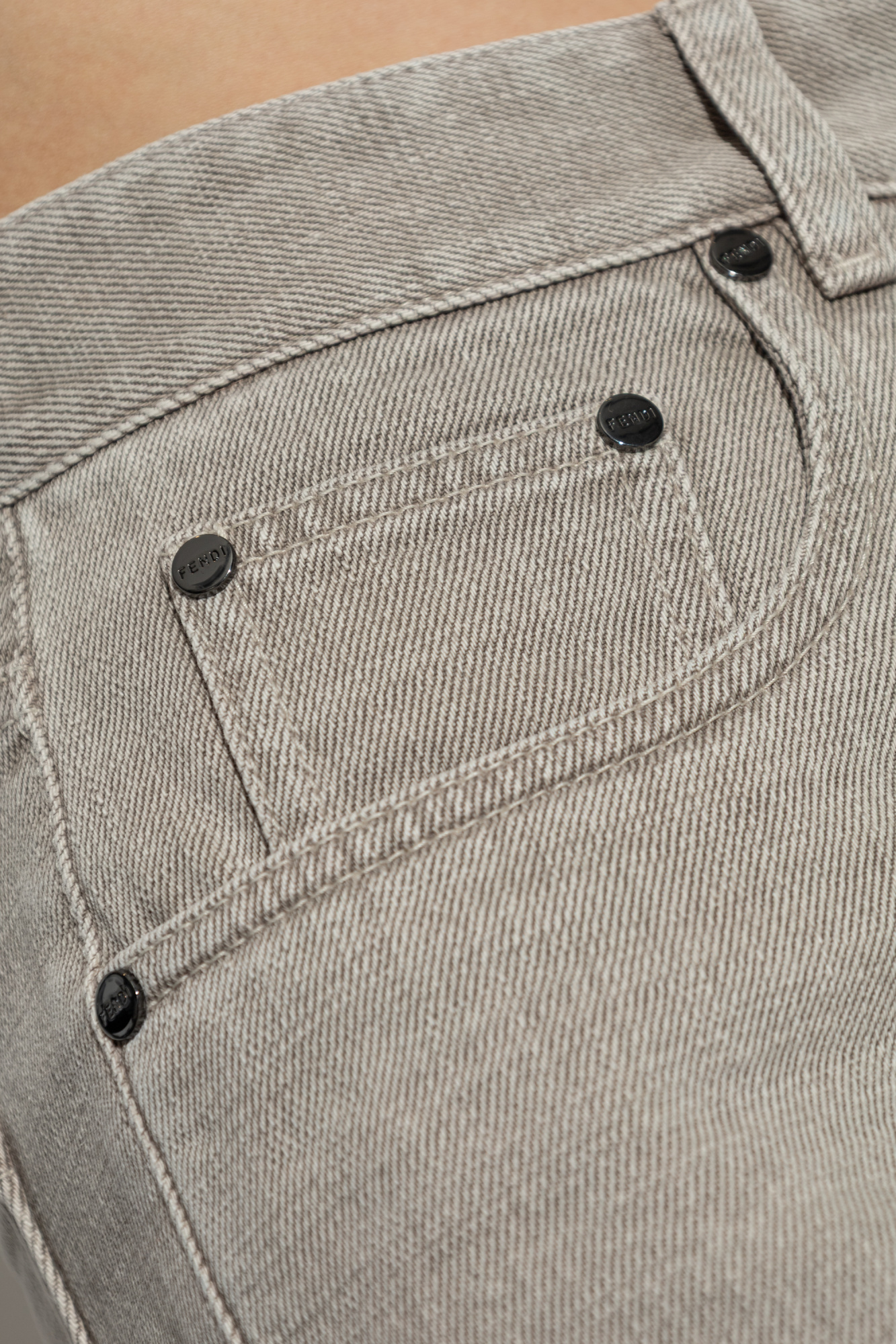Grey Logo shorts Fendi - Vitkac AS